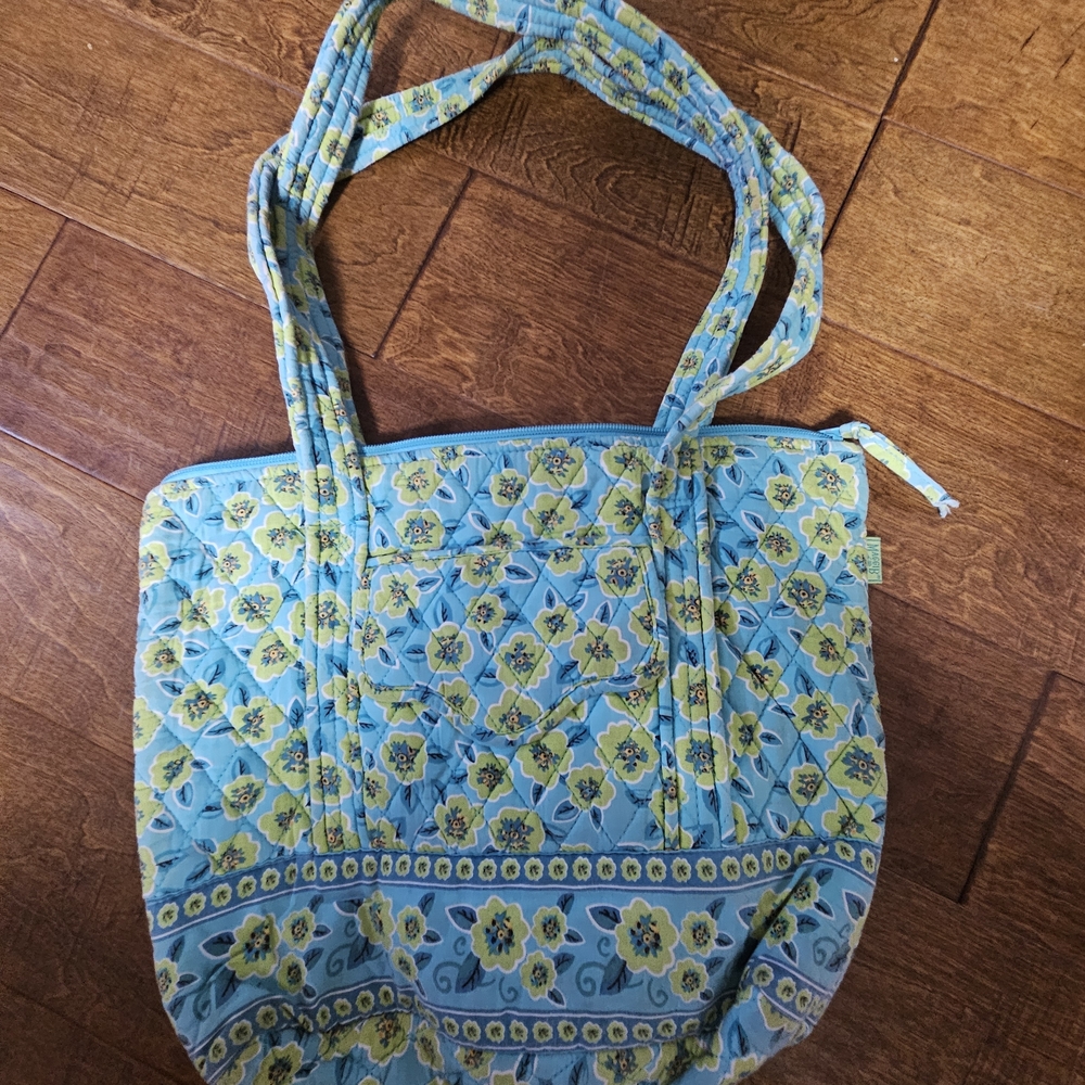 🎁🎁3/20🎁🎁MAGGIB Floral Blue and lime Green Bag
